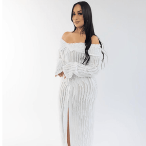 Leslie White Dress - Mintii