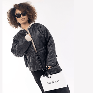 Emily Chic Leather Jacket - Mintii
