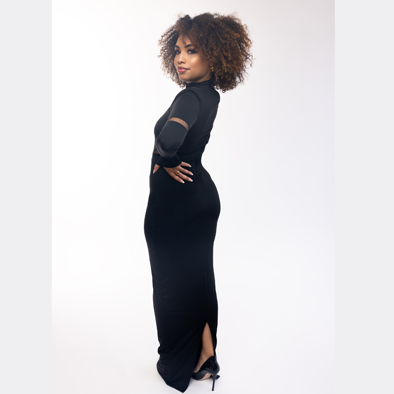 Lovely Black Sleek Dress