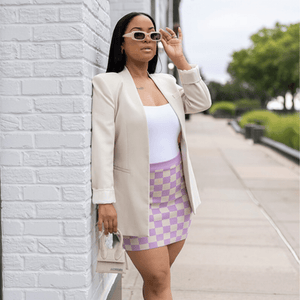 Bibii Checker Box Skirt - Mintii