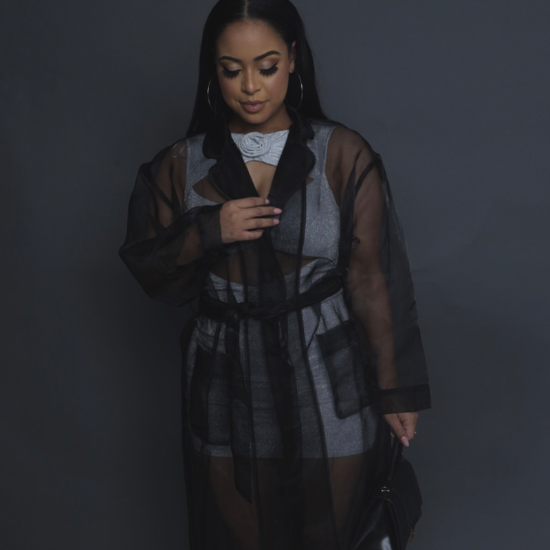 Mintii Sheer Trench Cover up