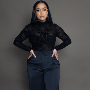 Black Silk Pants - Mintii