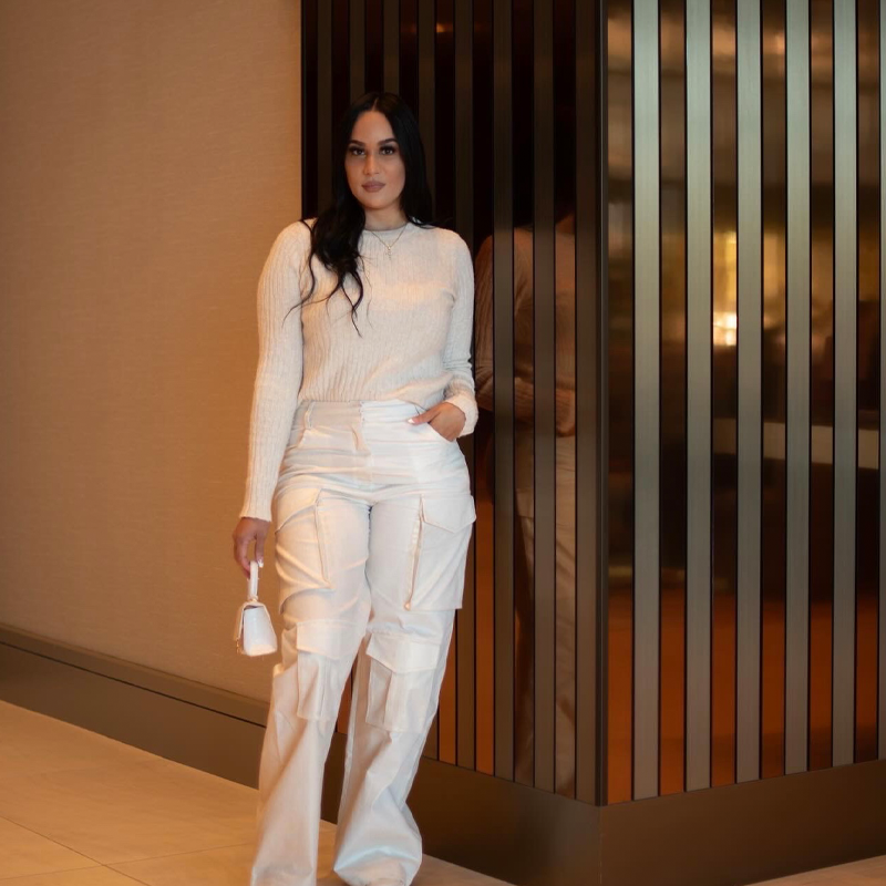 Gigii Gold Cargo Pants