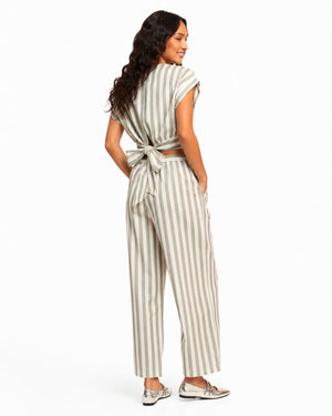 Green and White Stripe Set - Mintii