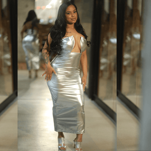 Silvia Platinum Dress - Mintii