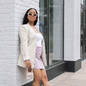 Bibii Checker Box Skirt - Mintii