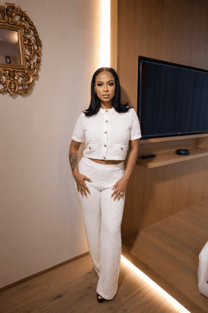 Jade White Tweed Set - Mintii