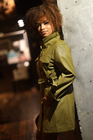 Green Jacket/Dress NY Minute Dress - Mintii