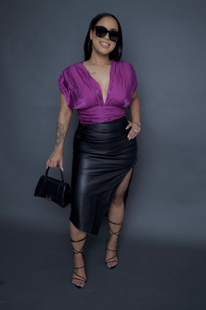 Paris Leather skirt - Mintii