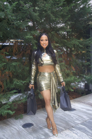 Gold Metallic Cut Out Set - Mintii