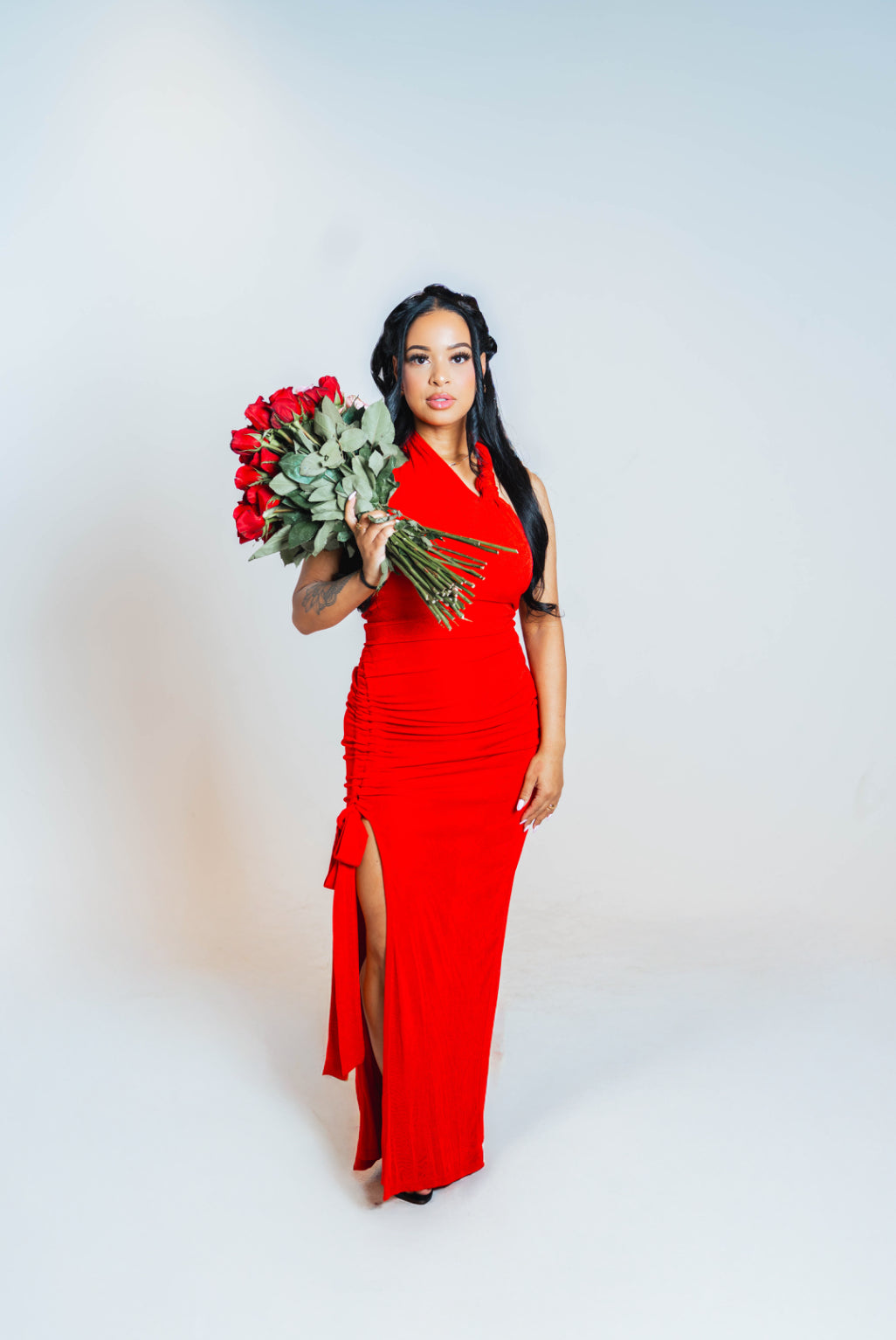 Candy Red Halter Top Dress