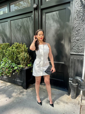 White Suited Dress - Mintii