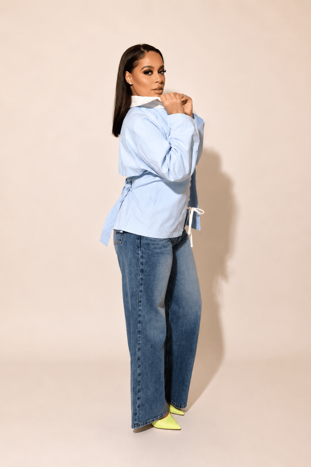 Sky Blue Spring Jacket - Mintii