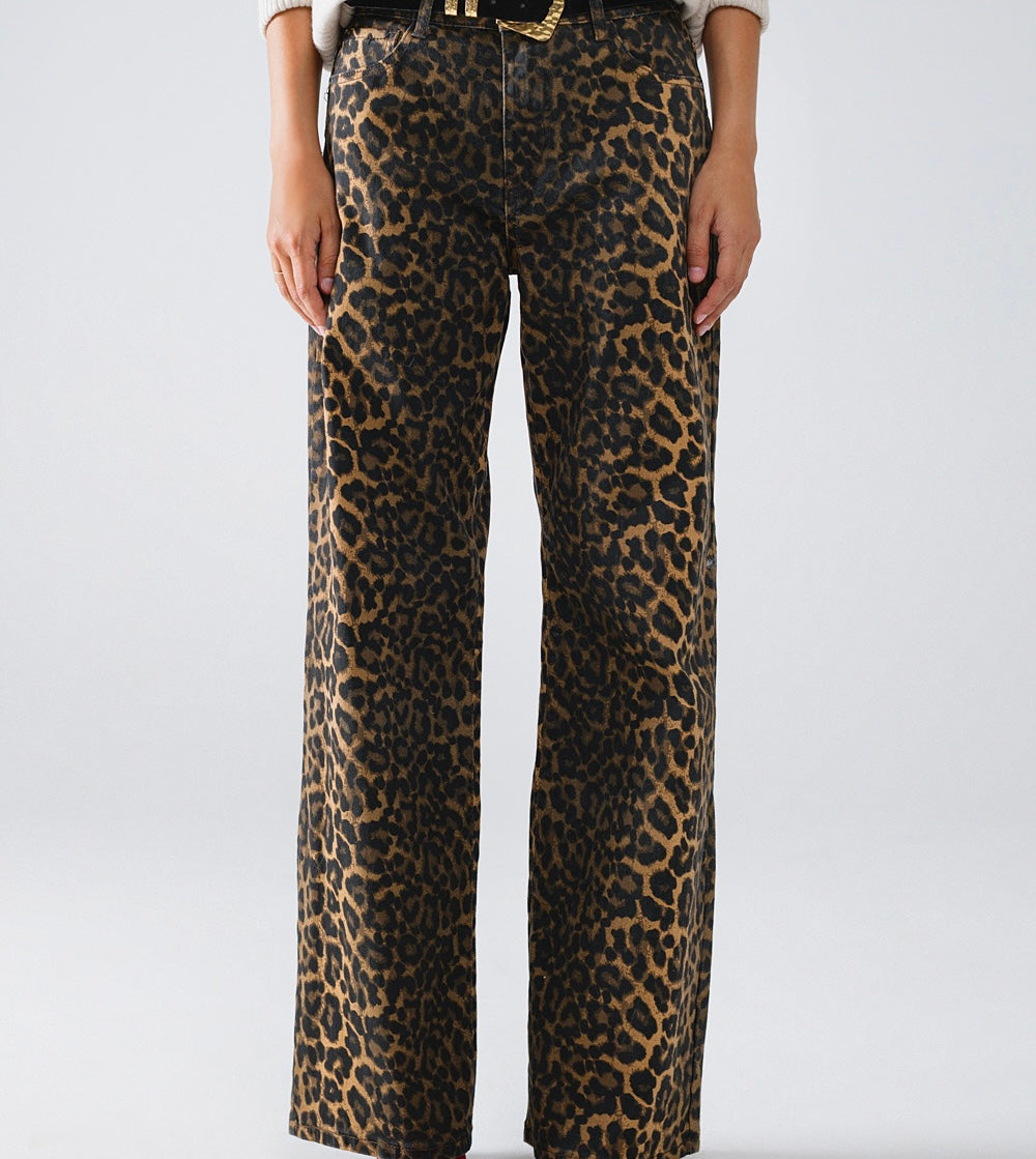 It Girl Leopard Print Pant