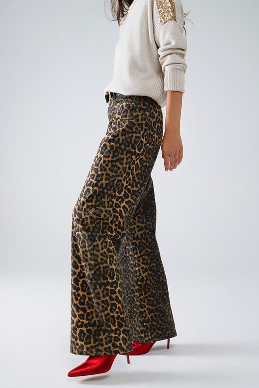 It Girl Leopard Print Pant