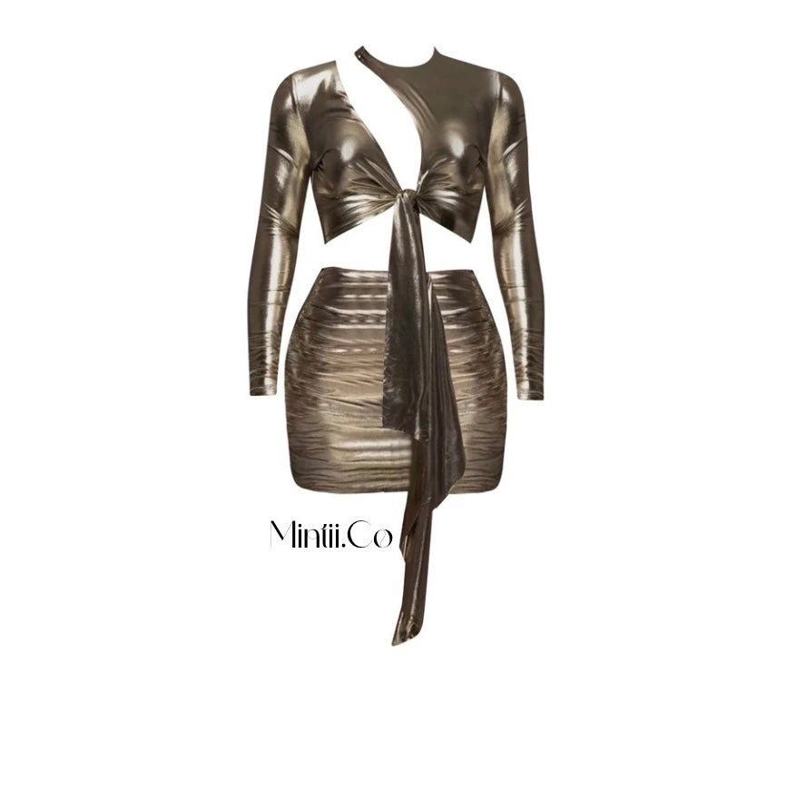 Gold Metallic Cut Out Set Large / Adults / Female Gold Metallic Cut Out Set Large / Adults / Female